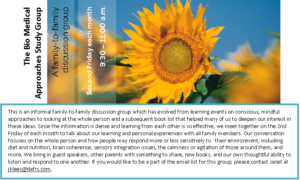 BioMedical Approaches Study Group @ The Gathering Place | Oshawa | Ontario | Canada