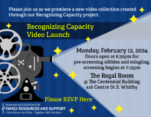 Recognizing Capacity Video Launch @ The Regal Room | Whitby | Ontario | Canada